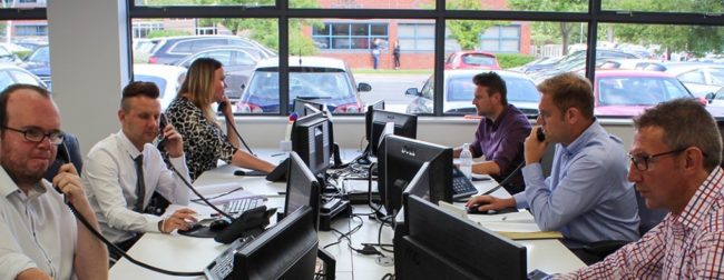 broadgate voice & data The Freedom and Scalability of a Hosted VoIP Telephone System office users on phone